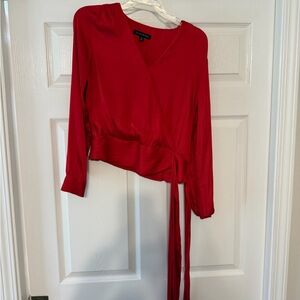 Banana Republic Vibrant Red Blouse